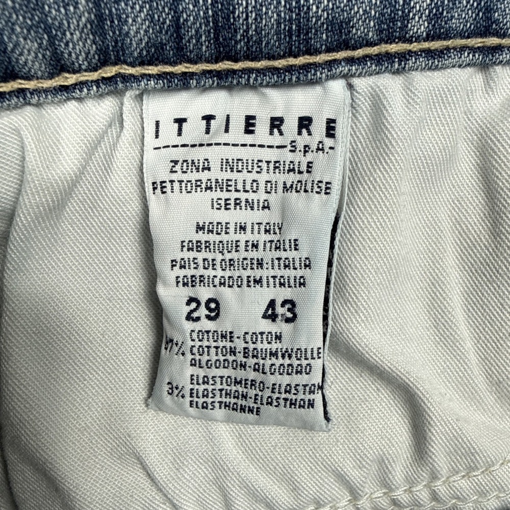 Versace Jeans Couture Men's 29x33 Blue Denim Italy Ittierre Y2K Medusa - Picture 12 of 13